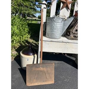 Antique Early Primitive Country Decor Child's Handmade Wood Snow Shovel Tool